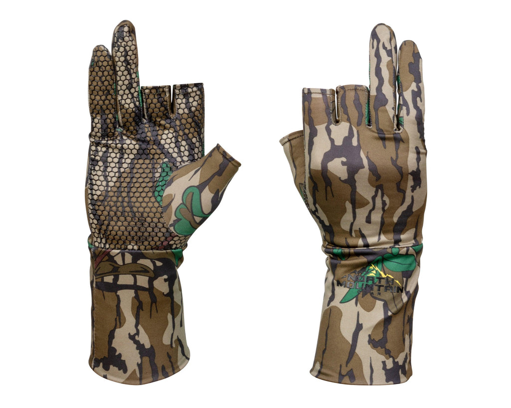 Mossy Oak Fingerless Gloves - Greenleaf - North Mountain Gear